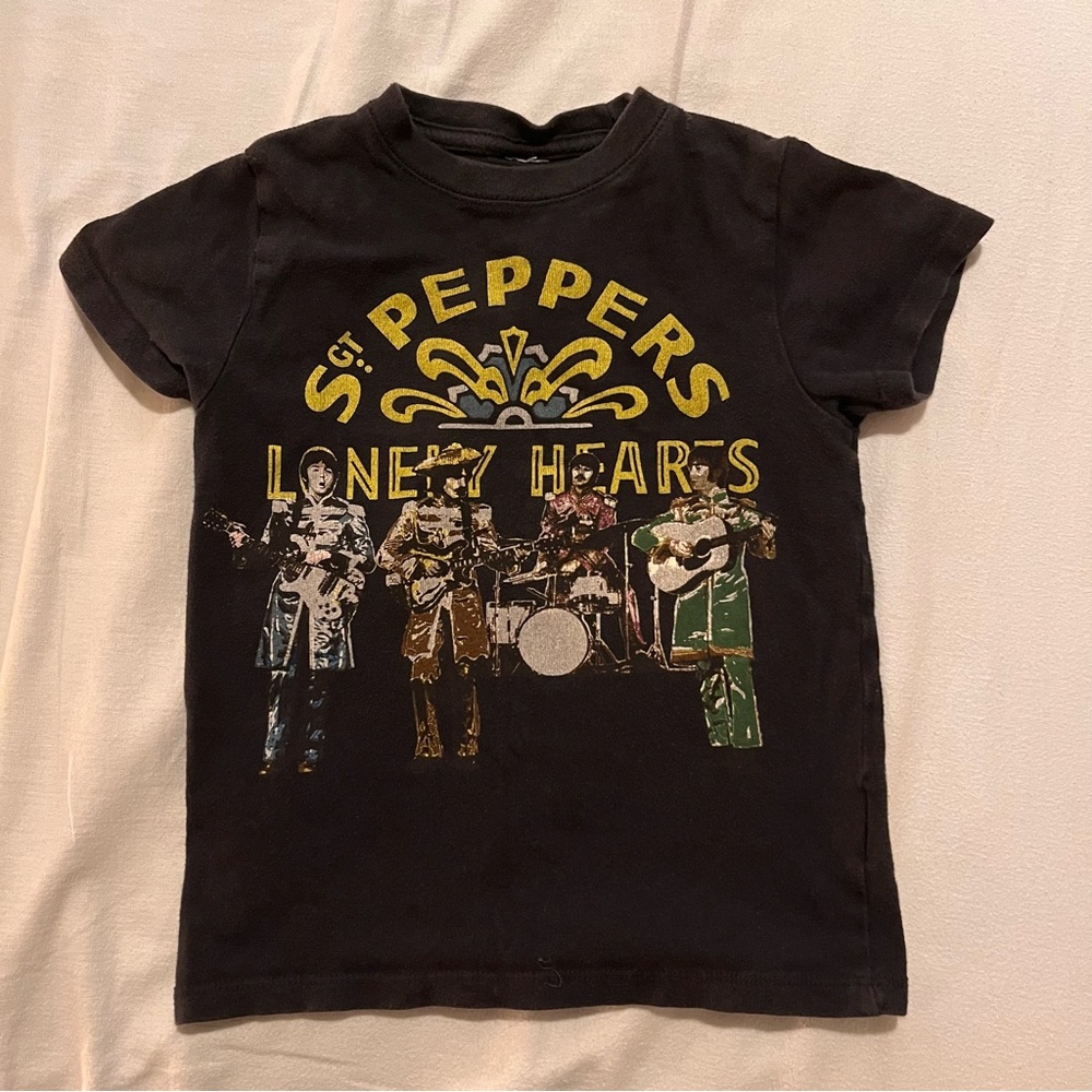 🎸 Kids XS Beatles Tee - 100% Cotton Sgt. Pepper’s Shirt - Junk Food Brand